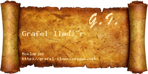 Grafel Ilmár névjegykártya